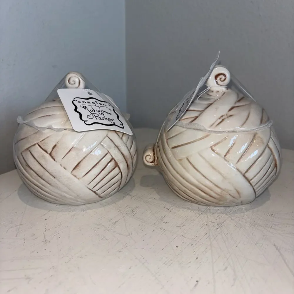 Johanna Parker Halloween Mummy Boy Girl Couple Small Covered Jar Canister Bowl